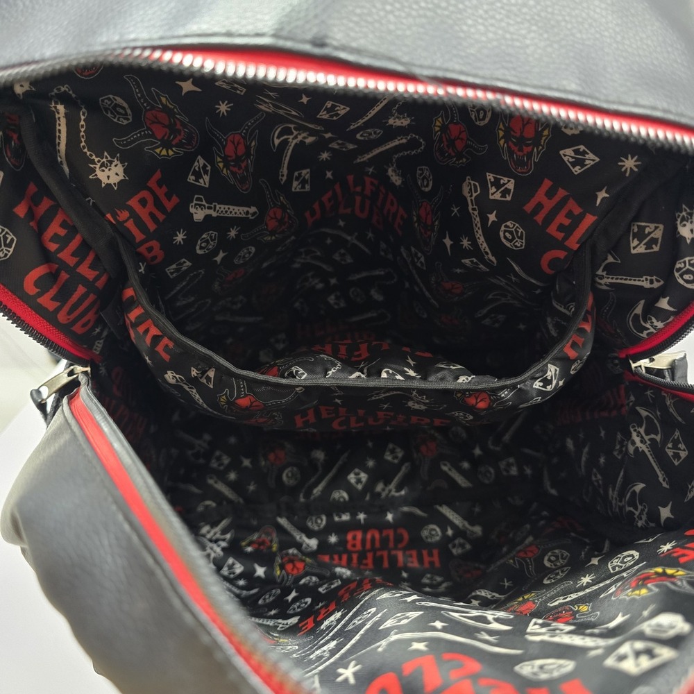 Stranger Things Hellfire Club Backpack - Black / … - image 5